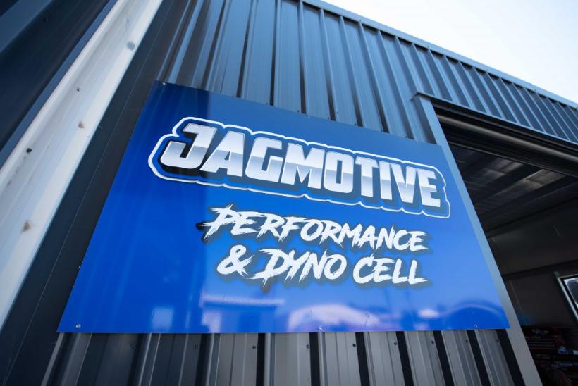 Jagmotive Performance and Dyno Cell sign