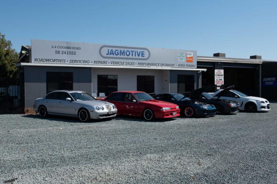 The workshop front on Coombs Road