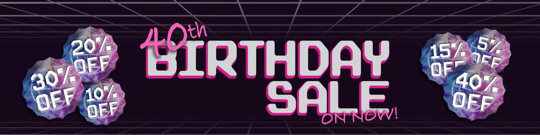 Haltech 40th Birthday Sale, on now, with savings of up to 40% off
