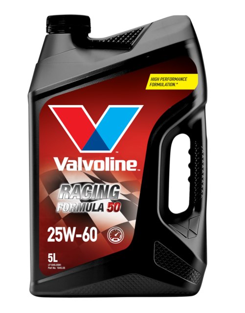 Valvoline Racing Formula 50 25W-60 engine oil, 5 litre bottle